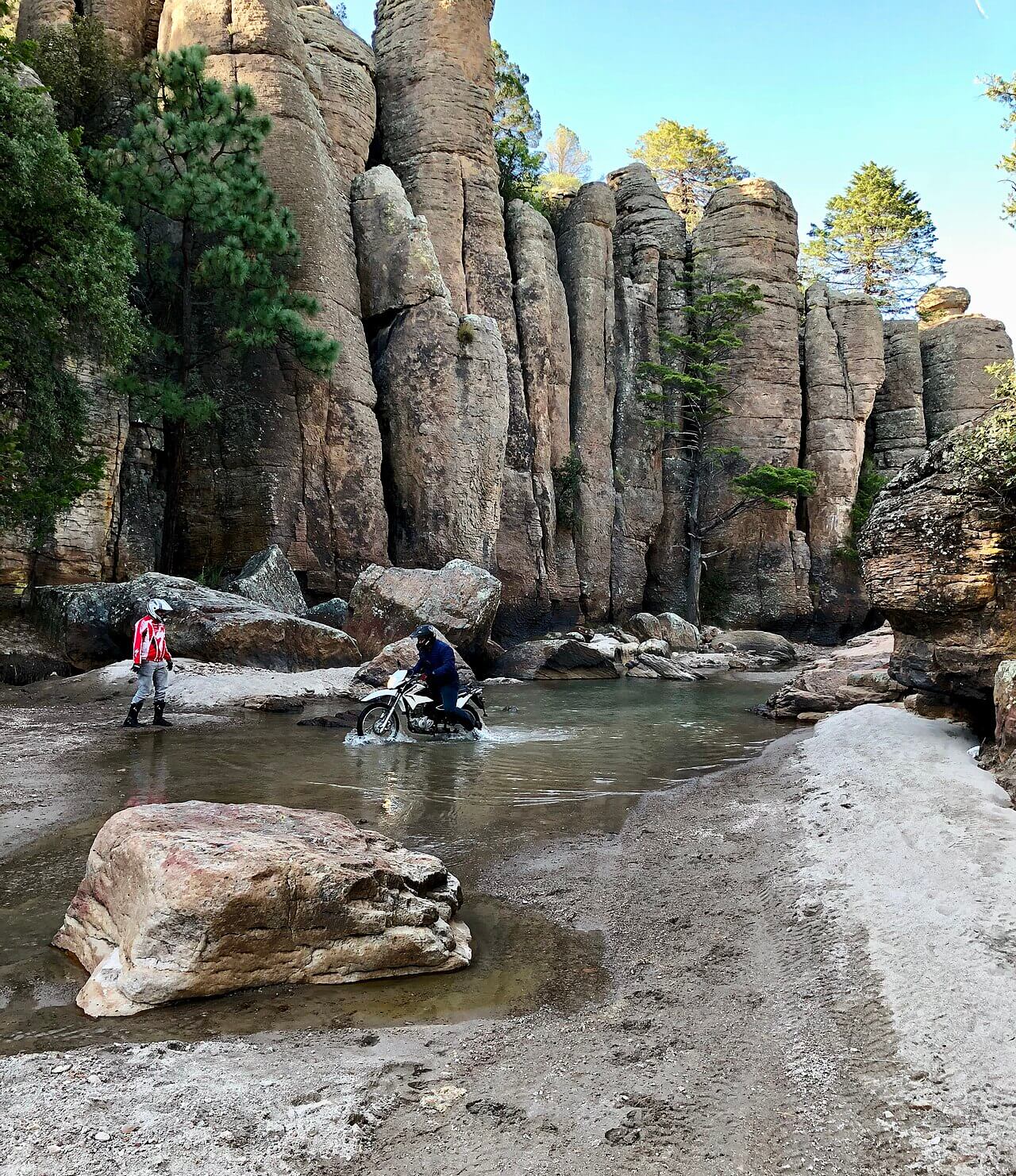Dirt bike on a trail